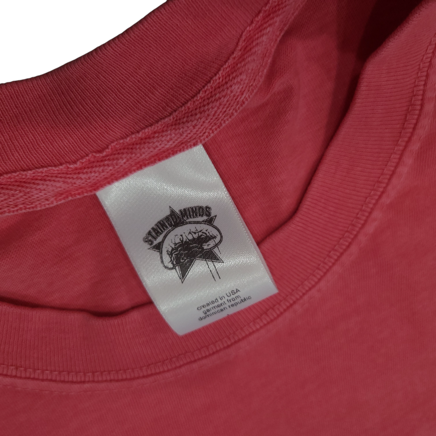 Simple Stainz - "Stained Minds" on a Watermelon Tee