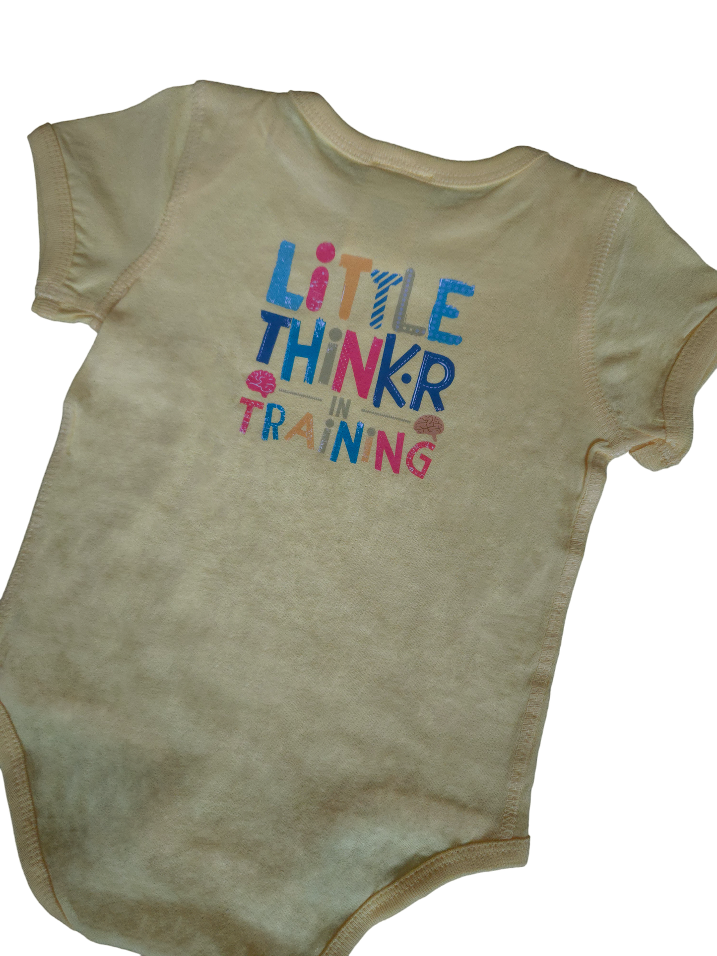 Stained Kids - Little Think-R In Training - Butter Onesie