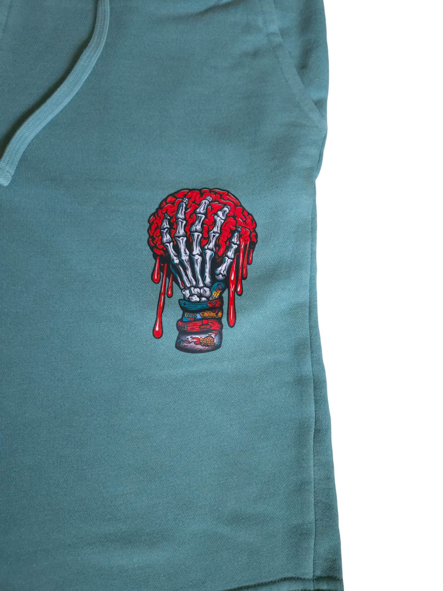 Stained Men - Brain Squeeze - Mint Fleece Shorts