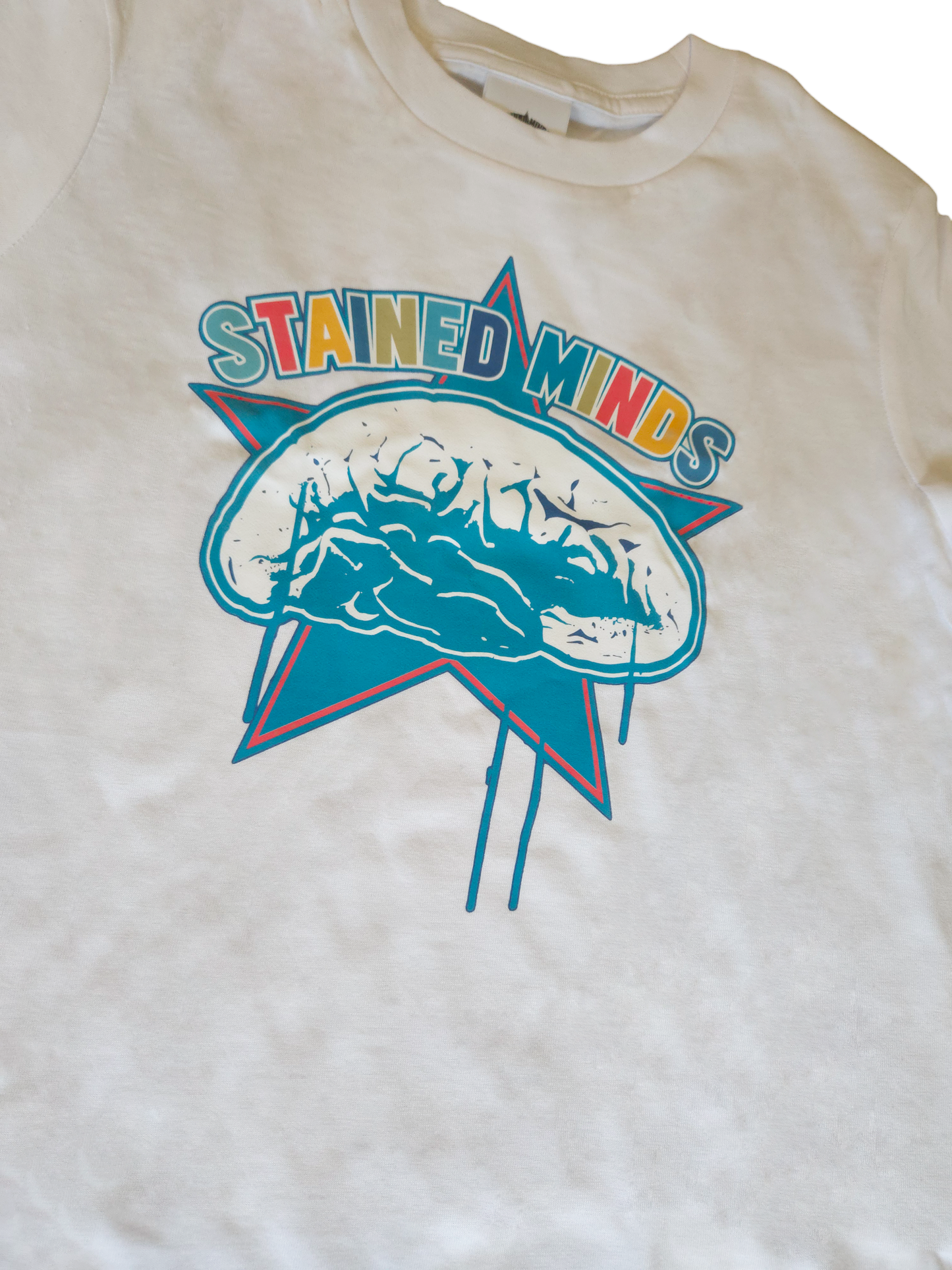 Stained Kids - Little Think-R In Training - White Crewneck T-Shirt