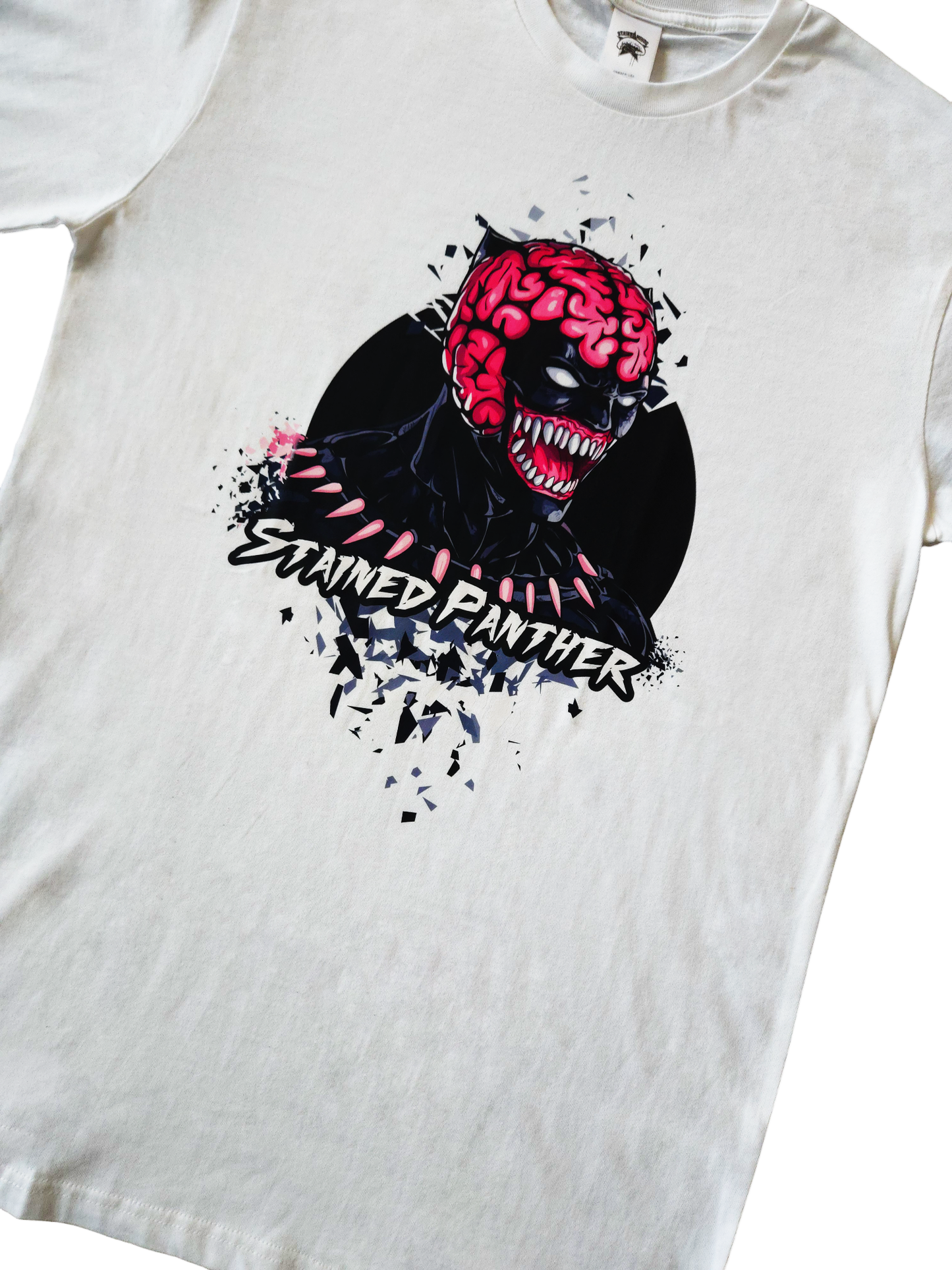 Stained Panther - White - Unisex Heavyweight T-Shirt