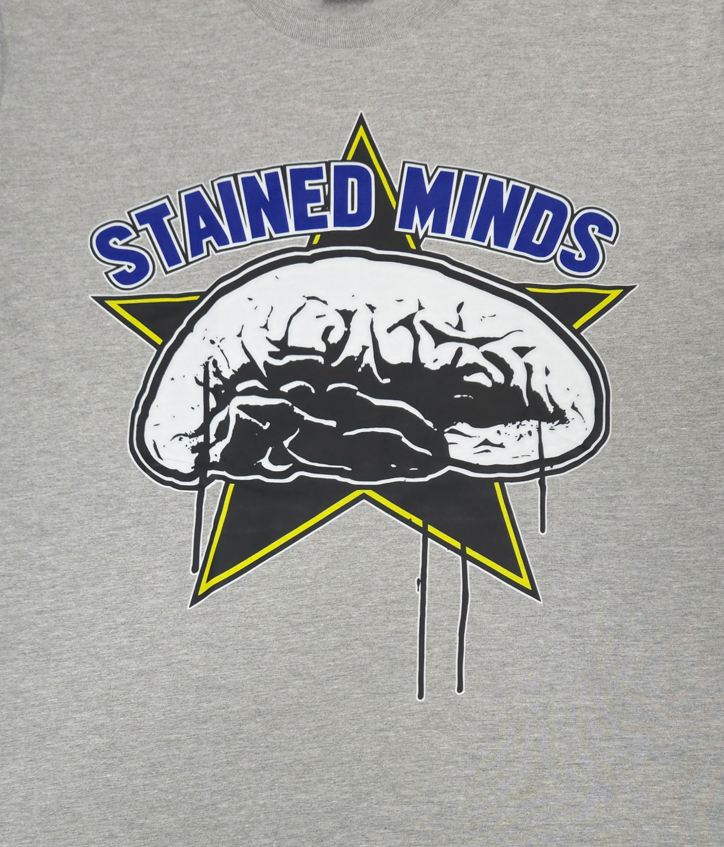 The Stained Brain - Dim - Blue Era Unisex T-Shirt | Blue “Stained Minds” Logo