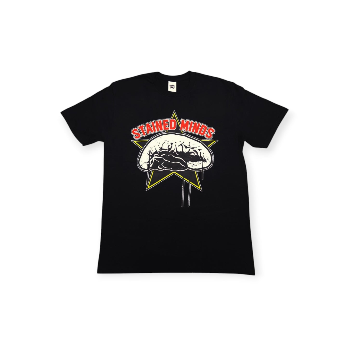 The Stained Brain – Dark - New Era Unisex T-Shirt | Red “Stained Minds” Logo