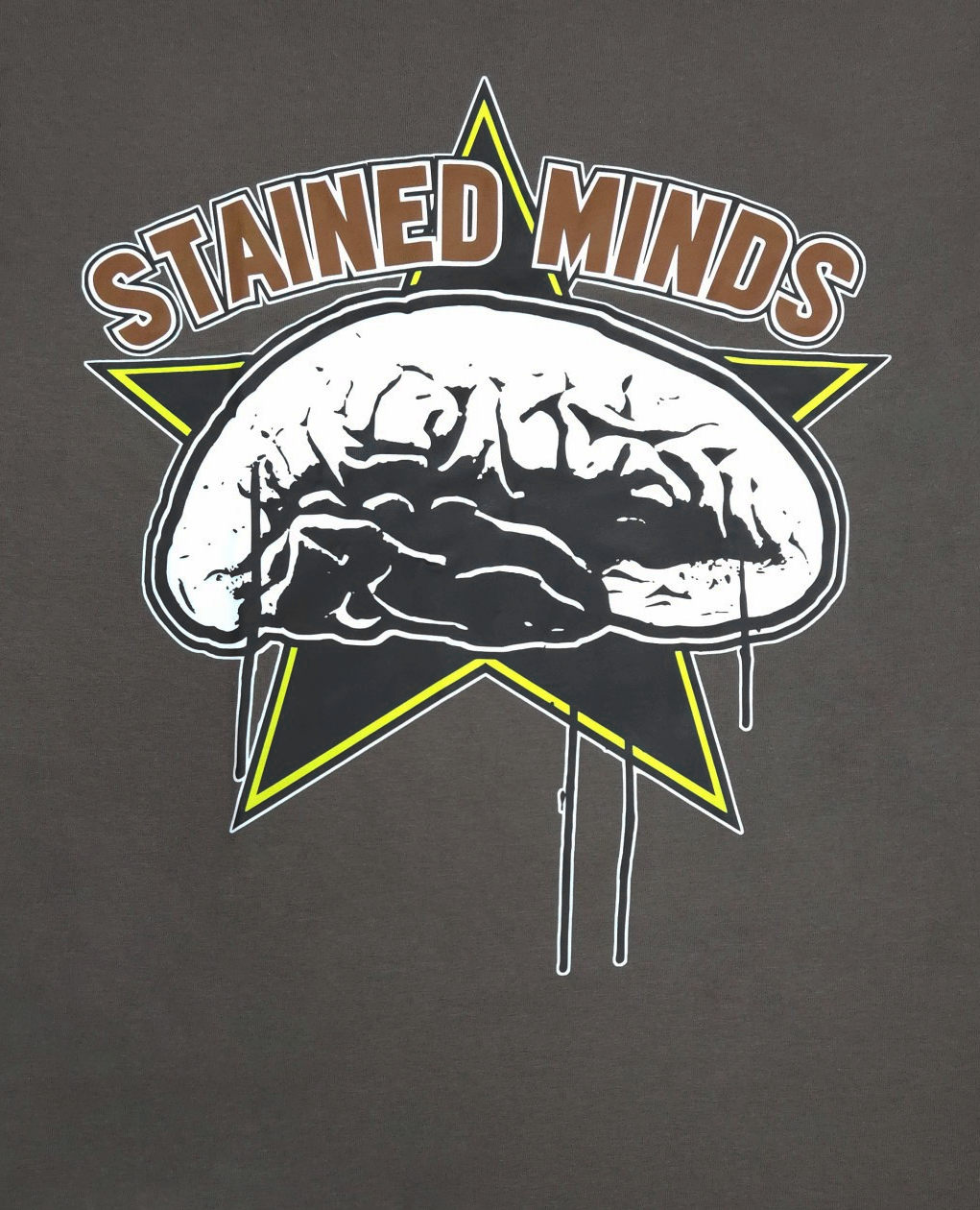 The Stained Brain – Bold - Bronze Era Unisex T-Shirt | Brown “Stained Minds” Logo