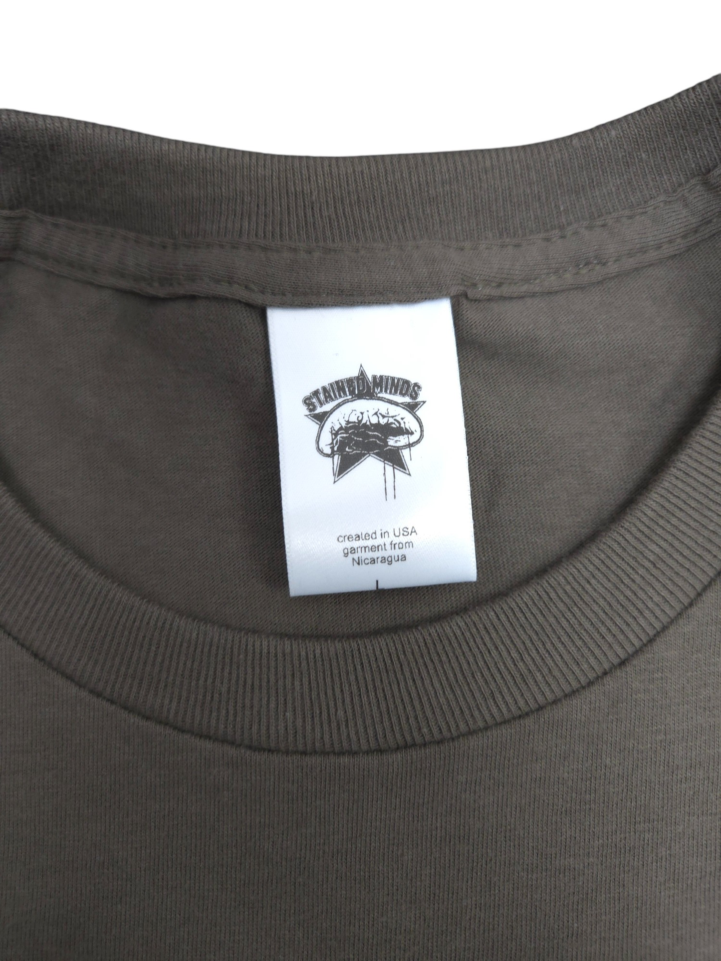 The Stained Brain – Bold - Bronze Era Unisex T-Shirt | Brown “Stained Minds” Logo