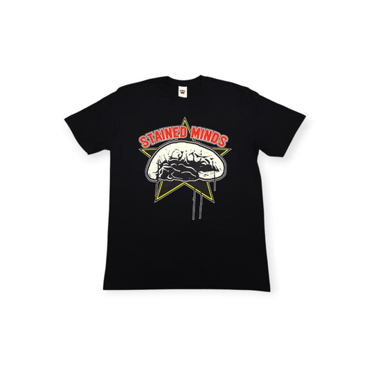The Stained Brain – Dark - New Era Unisex T-Shirt | Red “Stained Minds” Logo