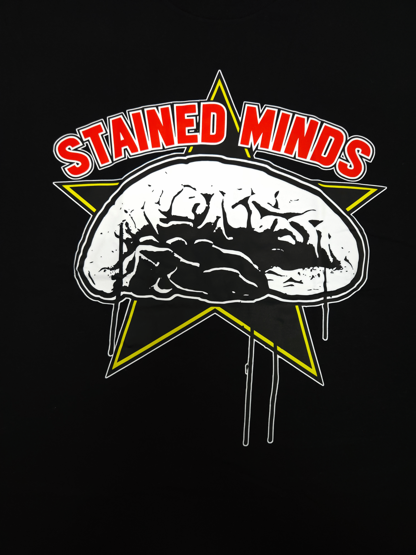 The Stained Brain – Dark - New Era Unisex T-Shirt | Red “Stained Minds” Logo
