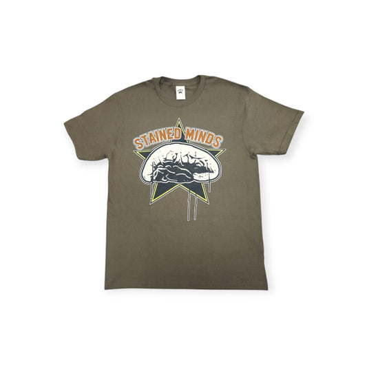 The Stained Brain – Bold - Bronze Era Unisex T-Shirt | Brown “Stained Minds” Logo