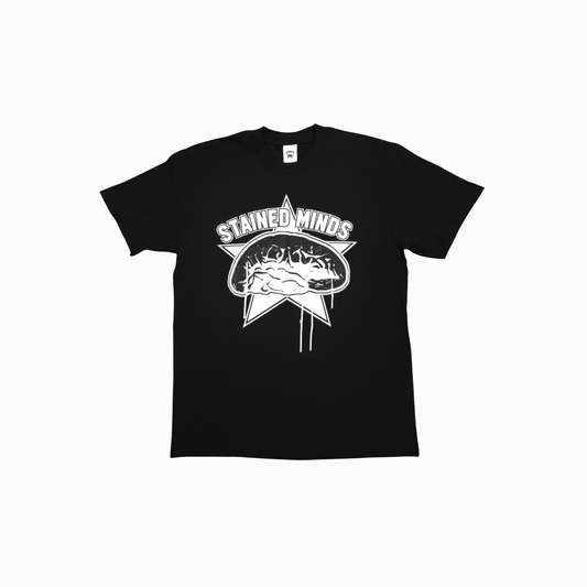 The Stained Brain - White Stain Color Rush - Unisex T-Shirt | All White "Stained Minds" Logo
