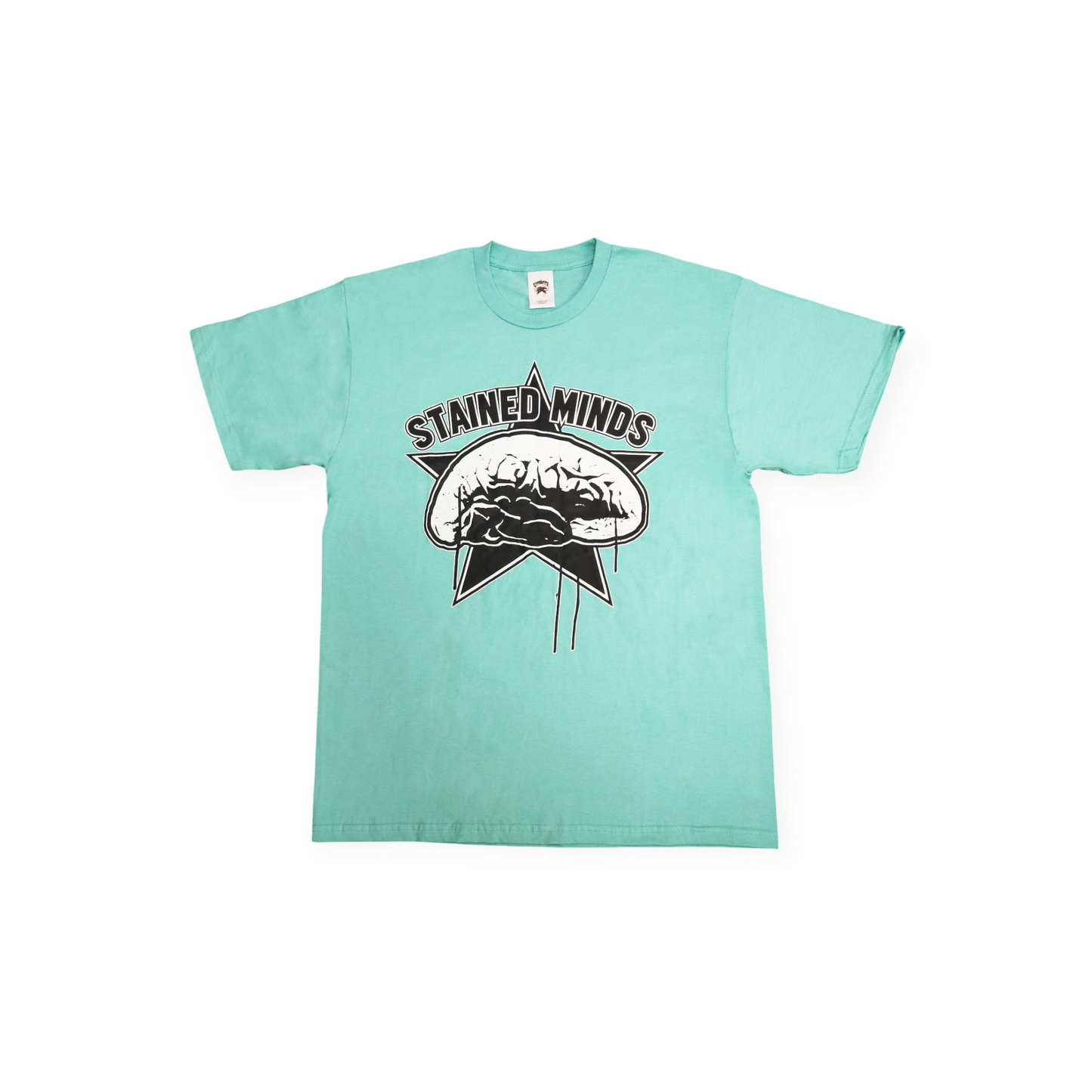The Stained Brain - Black Stain Color Rush - Unisex T-Shirt | All Black "Stained Minds" Logo
