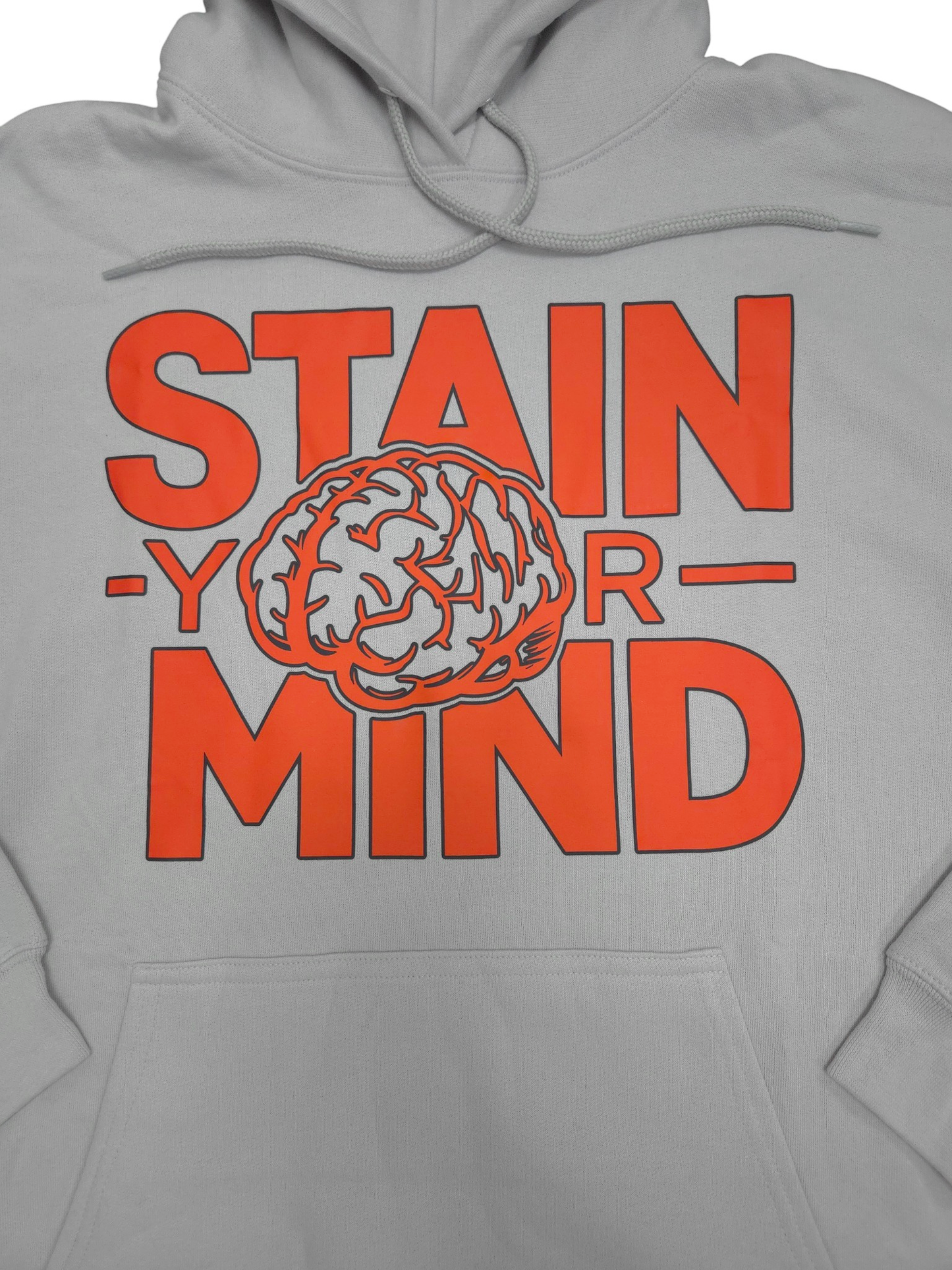"Stain Your Mind" Red x Black - Grey Unisex Hoodie