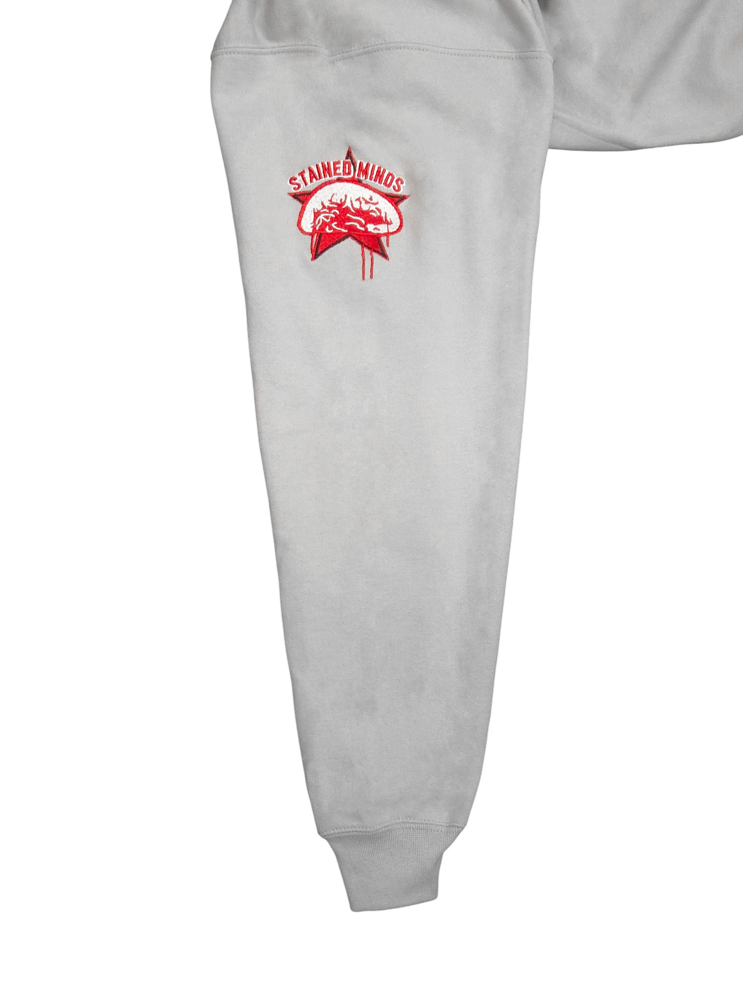 "Stain Your Mind" Red x Black - Grey Unisex Hoodie