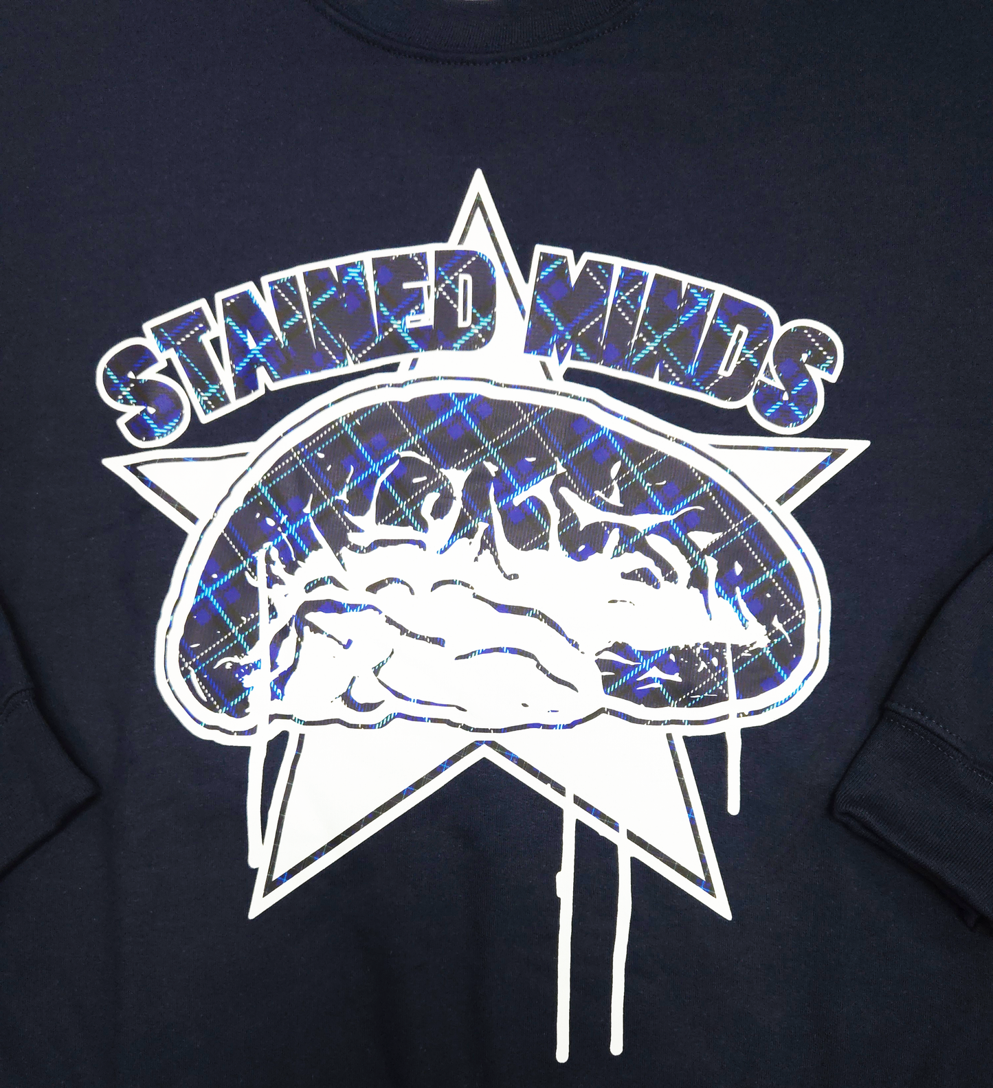 The Stained Brain - Plaid Mind - Unisex Crewneck Sweatshirt