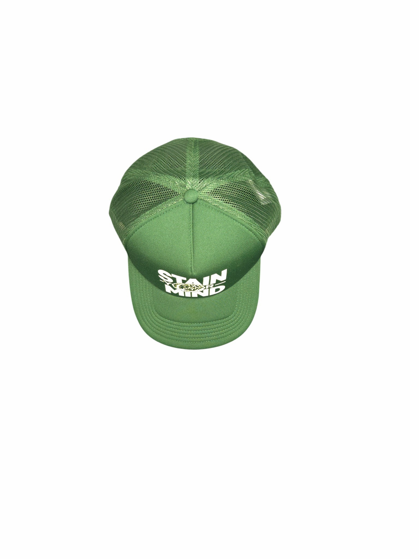 "Stain Your Mind" White x Yellow - Frame Foam Trucker Hat